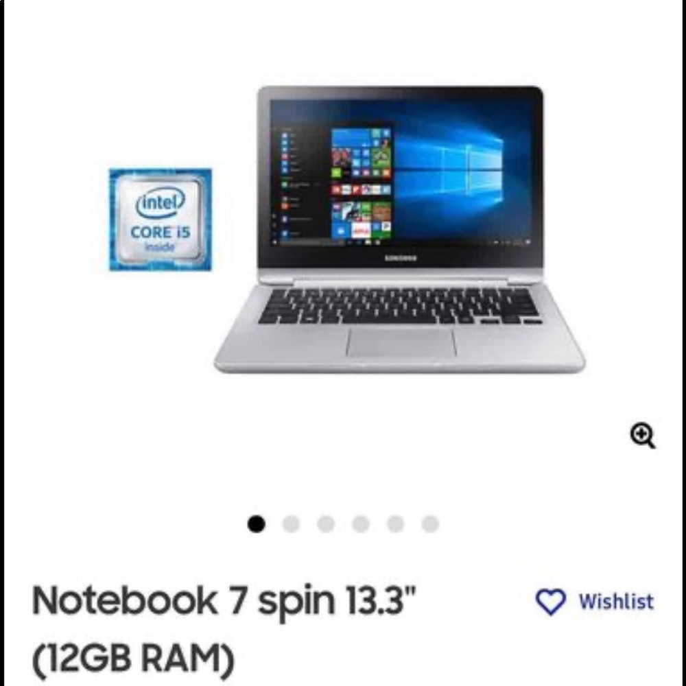Samsung Notebook 7 Spin 13.3” 12G 2-in-1 touch screen laptop